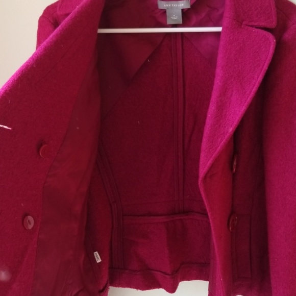 Ann Taylor Wool Coat - Size 6 - Picture 5 of 6